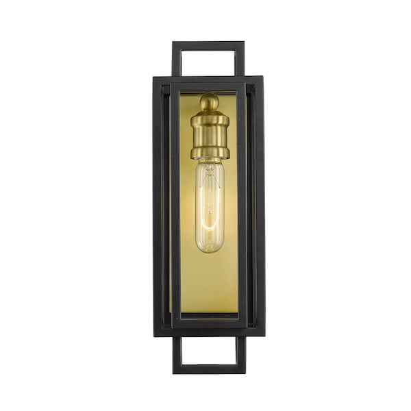 Titania 1 Light Wall Sconce, Bronze + Olde Brass